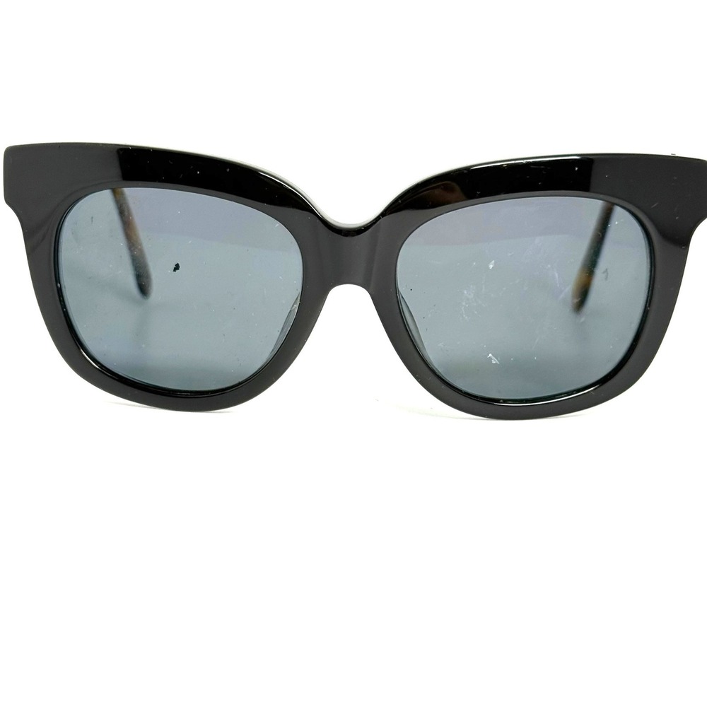 Isaac Mizrahi New York Black Tortoise Cat Eye Sunglasses IM30214 BK 52-17-140